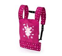Baby doll carrier, front and back sling with adjustable straps, bordeaux