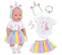Baby Doll Clothes for 14-18 Inch Doll, Baby Doll Dress Accessories