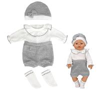 Baby Doll Clothes,Sweet Doll Clothes with Hangers,36-45cm Baby Doll,Born Baby Doll for 14-18 Inch,Dress-Up Fashion Baby Doll Clothes Accessories,Dolls Clothes Outfits for New Born Baby Dolls (MIX-C)