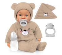 Baby doll, cries real tears, with sleepy eyes, soft body, accessories
