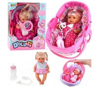 Baby Doll In Carrier Plus Accessories Leantoys Genuine Quality