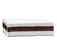 Baby Doll Lodge Collection Crib Skirt/Dust Ruffle, Chocolate