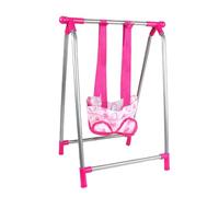 Baby Doll Pushchair Stroller Toy Role Play Set - Buggy, Swing, Dining Chair, Bed Simulation Nursery Playset