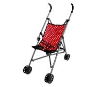 Baby Doll Stroller Foldable Doll Pram with T-shaped Safety Belt & Push Handle Detachable Washable Baby Pram for Girls, Pretend Play, Style3 Stroller for Dolls