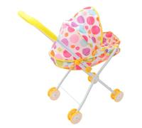 Baby Doll Stroller Stable ＆ Sturdy Doll Stroller Foldable Baby Pram with Canopy Pretend Play Toy Gifts for Kids Accessories Style 2 Pram For Dolls