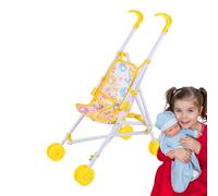 Baby Doll Stroller - Toy Pushchair, Kids Play Pram | Pretend Stroller With Accessories For, Game In Living Room, Nursery, Bedroom, Girls And Children