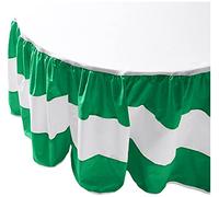 Baby Doll Sweet Lodge Collection Round Crib Skirt/Dust Ruffle in Green