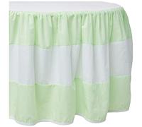 Baby Doll Sweet Lodge Collection Round Crib Skirt/Dust Ruffle in Mint