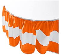 Baby Doll Sweet Lodge Collection Round Crib Skirt/Dust Ruffle in Orange