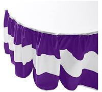 Baby Doll Sweet Lodge Collection Round Crib Skirt/Dust Ruffle in Plum