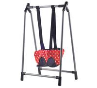 Baby Doll Swing Lightweight Foldable Doll Furniture with Metal Stand for Girls Pretend Play