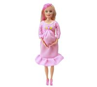 Baby Doll Toyspregnant Doll 11.5" Mommy Dolls ABS Plastic Pregnant Mother Toy With Baby Pregnant Dolls With A In Her Tummy for kids Age 3+
