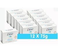 Baby Dove Baby Soap Bar Delicate Skin Rich Moisture Hypoallergenic Skin Care, Made With 1/4 Moisturising Cream 75g, 12 Pack