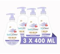 Baby Dove Calming Moisture Head to Toe Wash - Gentle Chamomile Baby Wash for Sensitive Skin, Relaxes & Soothe Before Bed, 3 x 400ml