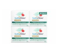 BABY DOVE Fragrance Free Moisture Bathing Soap Bar for Sensitive Baby Skin, Gentle Hypoallergenic T