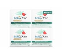 Dove Baby Bathing Soap - Fragrance Free Moisture | 3 x 90g | Gentle, Hypoallergenic Soap Bar for Sensitive Baby Skin