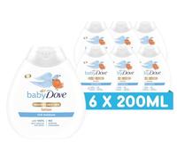 Baby Dove Hypoallergenic Rich Moisture Baby Lotion, 200 ml, 6-Pack | Soothing and nourishing moisturiser, delicate scent, for newborns and dry sensitive skin