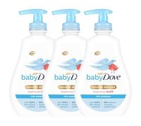 Baby Dove Hypoallergenic Rich Moisture Head to Toe Wash, 400 ml, 3-Pack | Tear-free formula, gentle hair and body wash, delicate fragrance, suitable for newborns