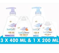 Baby Dove Rich and Calming Moisture, 2 Washes, 2 Lotions, 3 x 400ml + 200ml | Rich Moisture wash and lotion, Calming Moisture wash and lotion, gentle baby skincare set