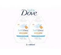 Baby Dove Fragrance-Free Rich Moisture Body Lotion, 2 Pack of 400ml