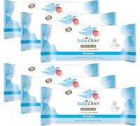 Baby Dove Sensitive Skin Care Baby Wipes, Rich Moisture - Soft Cleansing, Moisturising & Gentle Wet Tissue for Newborns & Infants, Perfect for Nursery & Travel Essentials, Resealable - Pack of 6