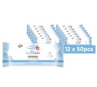 Baby Dove Sensitive Skin Care Baby Wipes, Rich Moisture - Soft Cleansing, Moisturising & Gentle Wet Tissue for Newborns & Infants, Perfect for Nursery & Travel Essentials, Resealable - Pack of 12