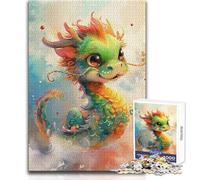Baby Dragon Colorfull Jigsaw Puzzles 1000 Pieces for Teenagers Mindful Learning Fun Game Unique Gift for Joyful Celebrations Size 38x52cm
