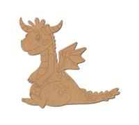 Baby Dragon Pre Marked Craft Shape 1 - Premium MDF & Plywood Embellishments Laser Cut Craft Shapes for Scrapbooking, Card Making, DIY Decor, Weddings & Personalized Projects