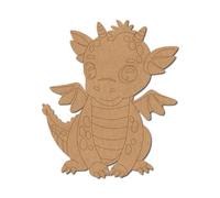 Baby Dragon Pre Marked Craft Shape 2 - Premium MDF & Plywood Embellishments Laser Cut Craft Shapes for Scrapbooking, Card Making, DIY Decor, Weddings & Personalized Projects