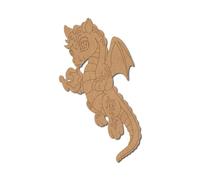 Baby Dragon Pre Marked Craft Shape 3 - Premium MDF & Plywood Embellishments Laser Cut Craft Shapes for Scrapbooking, Card Making, DIY Decor, Weddings & Personalized Projects