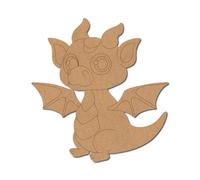 Baby Dragon Pre Marked Craft Shape 4 - Premium MDF & Plywood Embellishments Laser Cut Craft Shapes for Scrapbooking, Card Making, DIY Decor, Weddings & Personalized Projects