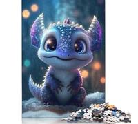 Baby Dragon Puzzle for Adults And Teenagers 500 Pieces Wood Puzzles for Adults& Teens Age 12 Years Up 500pcs (52x38cm)