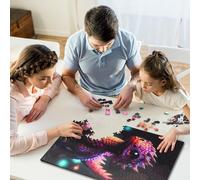 Baby Dragon Wooden 1000 Pieces Jigsaw Puzzle for Adults Creative Rectangular Puzzle Brain Exercise Challenge Game 1000pcs (75x50cm)