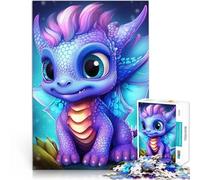 Baby dragonAdult Jigsaw Puzzles 1000 Pieces Challenging To Complete But Fun And Humorous Parent-child interaction 38x26cm