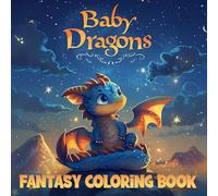 Baby Dragons Fantasy Coloring Book: Magical Creatures to Color with 50 Cute Designs for Adults & Teens
