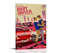 Baby Driver Creative Waterproof Decorative Paintings Free of Framing Directly Pasted with Moisture-proof And Anti Fouling Materials Living Room Bedroom Hanging Paintings Artistic Sense Home GiftsFrame
