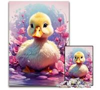 Baby Duck Adult Jigsaw Puzzles 1000 Pieces Impossible Jigsaw Puzzles for Adults Challenging DIY Brain Teaser Perfect Family Game Or Decorative Gift 1000 PCS(75x50cm)
