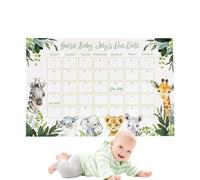 Baby Due Date Calendar | Funny Birth Prediction Chart | Due Date Prediction, Funny Shower Game Calendar Sign, Guess-The-Baby Due Date,Commemorative Calendar, for Baby Shower