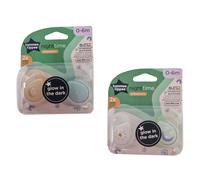 Baby Dummy Silicone Soothers Dummies Sealife Blue Assorted 2-Pack 0-6m
