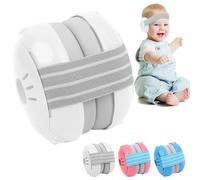 Baby Ear Defenders for 0-36 Months, Baby Earmuffs Hearing Protection for Toddlers, Adjustable Noise Cancelling Headphones Protectors Babies Travel Essentials Ear Muffs for Sleeping Airplane (White)