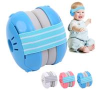 Baby Ear Defenders for 0-36 Months, Baby Earmuffs Hearing Protection for Toddlers, Adjustable Noise Cancelling Headphones Protectors Babies Travel Essentials Ear Muffs for Sleeping Airplane (Blue)