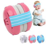 Baby Ear Defenders for 0-36 Months, Baby Earmuffs Hearing Protection for Toddlers, Adjustable Noise Cancelling Headphones Protectors Babies Travel Essentials Ear Muffs for Sleeping Airplane (Pink)