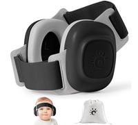 Baby Ear Defenders, Noise Reduction Earmuffs for 0-48 Months,SNR 27dB, Soft Earpads,Adjustable Headband,Comfortable Toddler Headphones Against Hearing Damage Improves Sleep,Travel Essentials (Black)