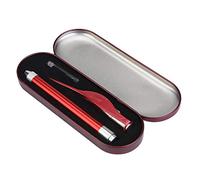 Baby Earwax Removal Set Stainless Steel Luminous Visible Tweezer Earpick Safe Soft Ear Pick Ear Wax Remover Cleaner with Storage Box for Baby Kid Child Ear Cleaning(Red)