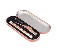 Baby Earwax Removal Set Stainless Steel Luminous Visible Tweezer Earpick Safe Soft Ear Pick Ear Wax Remover Cleaner with Storage Box for Baby Kid Child Ear Cleaning(Rose Golden)
