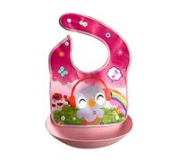 Baby Eating Bib Waterproof Disposable Rice Bowl Baby Child Bib Saliva Towel Child Feeding Rice Music Bird