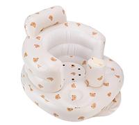 Baby Eating Chair, Multifunctional Portable Spine Protection Inflatable Bathroom Sofa Waist Protection for Home for Outdoors(Bear Head Pattern[spot])