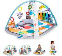 baby Einstein, 4-in-1 Kickin' Tunes and Language Discovery Play Gym with Piano, Mat with Detachable Activity Toys, Lights