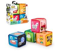 Baby Einstein Alpha Stacks Soft Blocks, Multisensory and Lightweight, Ages 3 Months and Up