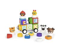 Baby Einstein Connectables 24 Piece STEAM Magnetic Blocks Learning Toys Letters Colors Animals for Baby 6 Months+ Toddler 1 2 3 4 5 Year Old